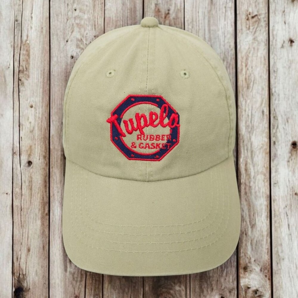Tupelo Rubber Gasket Strapback Cap Embroidered Cotton Twill Trucker Baseball Hat